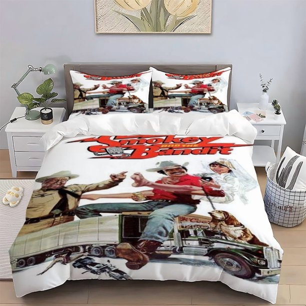 Smokey Bandit Themed Bedding Set Polyester Durable and Wrinkle-resistant Skin-friendly and Colorfast