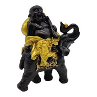 Bothyi - Estatua De Buda Ornamento Escultura Montar Elefante Figuras En Miniatura Figuras Stylea