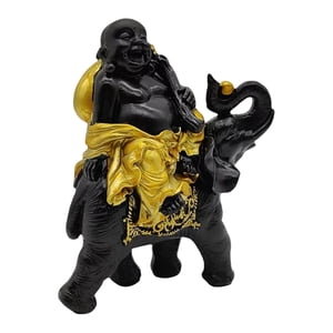 Bothyi - Estatua De Buda Ornamento Escultura Montar Elefante Figuras En Miniatura Figuras Stylea