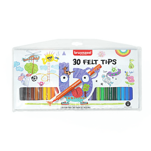 Marcadores Para Niños Bruynzeel 30 Colores