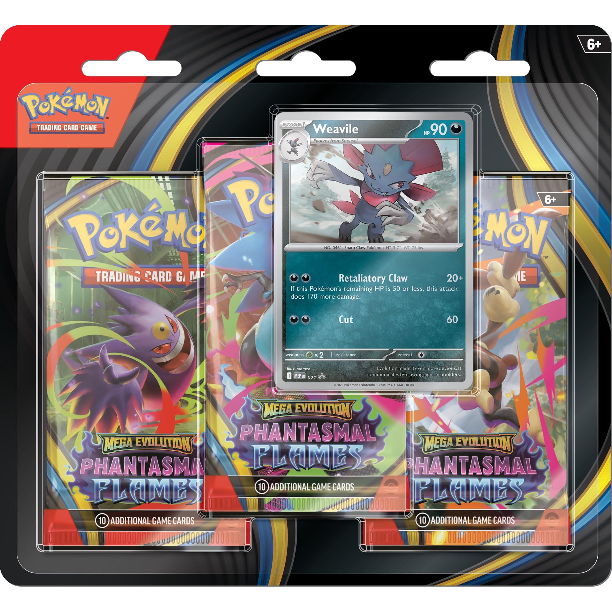 Juego De Cartas Coleccionables Pokémon Mega Evolution Triple Pack