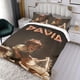 thumbnail image 3 of David Conjunto de sábanas temático, trío de piezas, cómodo y amigable con la piel, diseño único, regalo de decoración para el hogar para familiares, amigos y fans,173cm *218cm, 3 of 6
