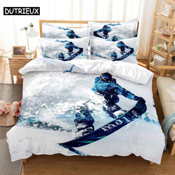 Skating Digital Bedding Sets Home Bedclothes Super Cover Pillowcase Comforter Textiles Bedding Set bed cover set