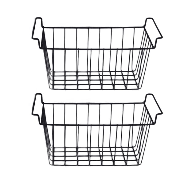 2 Cestas Para Congelador, Cestas Profundas Para Refrigerador, Para Cocina, Dormitorio, Granja, 41,5 Cm X 24,5 Cm X 20 Cm