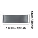 thumbnail image 2 of PiccoCasa 2 Pack Fundas de Almohada Corporal de Satén, Fundas de Almohada Largas Sedosas para Cabello y Piel, Gris 20'x60', 2 of 7
