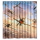 thumbnail image 1 of Cortina de ducha con diseño de avión, juego de cortinas de baño con ganchos, tamaño 66 x 72 pulgadas, 1 of 3