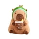 thumbnail image 5 of Muñeco de peluche de capibara, decoración de sala de estar, regalos creativos que acompañan al juguete para dormir para adolescentes, adultos, niños, Aguacate 40cm, 5 of 5