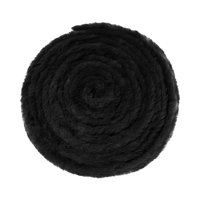 Magideal - Cinta De Piel Artificial, Tira Peluda, Cinta De Recorte Artesanal, Falda De Árbol De Navidad Para Ropa, Decoración Navideña, Celebraciones Navideñas Negro