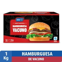 Hamburguesa De Vacuno 100% Caja 10 Un 1 Kg Lider