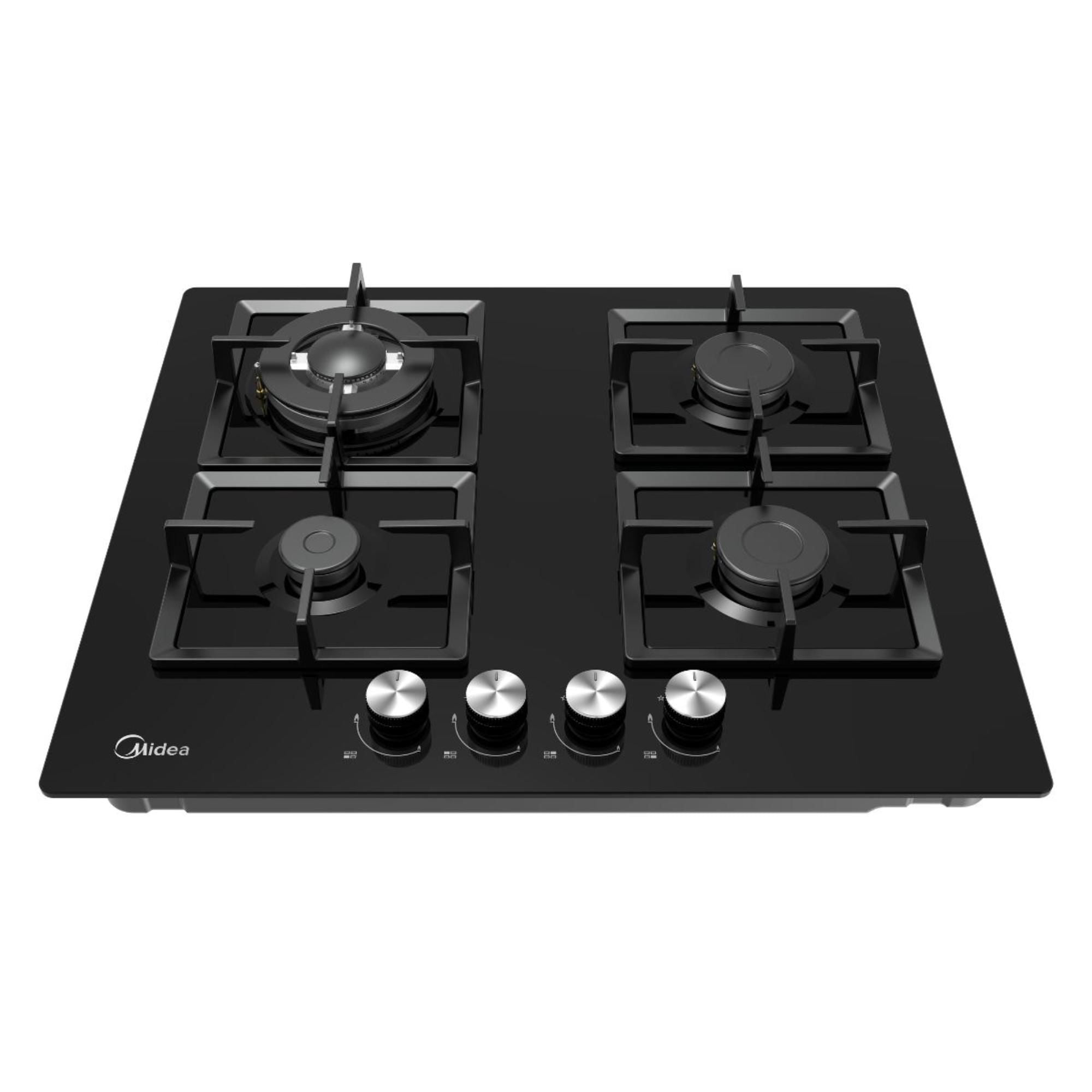 Midea - Encimera Gas Licuado / Gas Natural 4 Quemadores Mg60Gk007