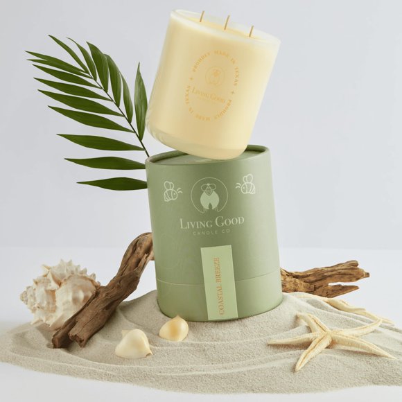 Candle Living Good Candle Co. Coastal Breeze, Yuzu y sal marina