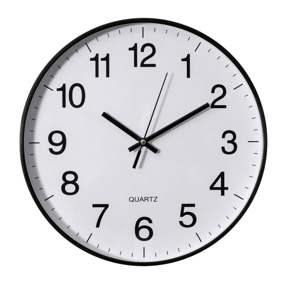 Reloj de pared Clockswise 30 cm Analógico Silencioso Negro