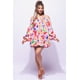 thumbnail image 1 of Saronite Vestido Mini Casual de Fiesta con Hombros Descubiertos y Mangas Largas, Color Rosa (para Mujer), 1 of 4