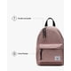 thumbnail image 4 of Mochila Herschel Classic Mod Mini 6.5L - Rosa ceniza, 4 of 6