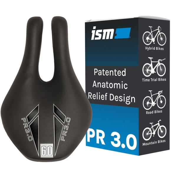 Sillín de bicicleta ISM PR 3.0 sin nariz con relieve anatómico