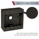 thumbnail image 5 of Caja Hubbell resistente a la intemperie de 2 elementos con tres 3/4 pulgadas Enchufes, 5 of 7