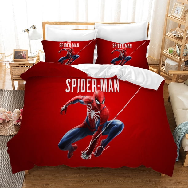 Spider-man Bedding Set Bed cover universal,suitable for children and adults 3-piece 3d printed Cartoon/Anime Duvet Cover Bed Sheets