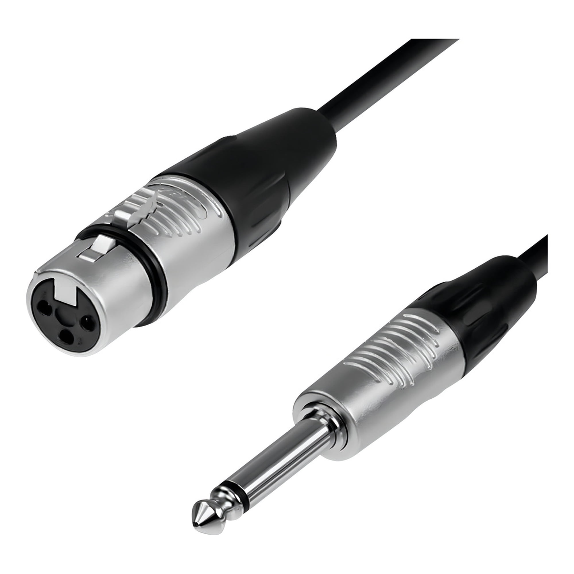 Ulink - Cable Xlr Hembra A Plug 6.3 Mono, 10 Mts, Negro