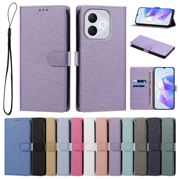 Cartera Funda para Honor 400 Lite Carga Inalámbrica, Lila