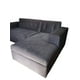 thumbnail image 2 of Sofa Seccional Felpa Gris Oscuro Divan Derecho, 2 of 3