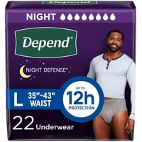Ropa Interior Para Adultos Para Incontinencia Depend Night Defense Para Hombre L 22U