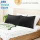 thumbnail image 2 of PiccoCasa 2 Paquete de Fundas de Almohada de Algodón Egipcio con Cierre de Cremallera Estándar Negro, 2 of 7