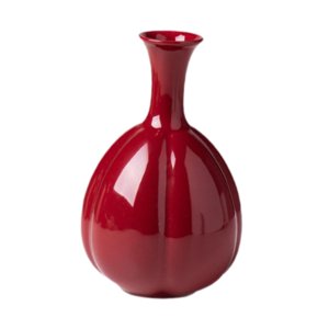 Magideal - Jarrón De Cerámica Roja, Floreros, Jarrones Decorativos Rústicos, Jarrón Rojo Pequeño Para Estantería, Dormitorio, Decoración Del Hogar, Habitación De