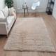 thumbnail image 1 of Alfombra Shaggy Beige 200x220, 1 of 2