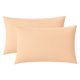 thumbnail image 1 of REGALWOVEN Paquete de 2 Fundas de Almohada de Algodón, Fundas de Almohada Suaves con Cierre Tipo Sobre, Unisex, Resistentes a las Arrugas, Ropa de Cama Duradera Naranja - Amarillo Queen, 1 of 5