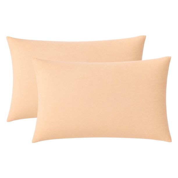 REGALWOVEN Paquete de 2 Fundas de Almohada de Algodón, Fundas de Almohada Suaves con Cierre Tipo Sobre, Unisex, Resistentes a las Arrugas, Ropa de Cama Duradera Naranja - Amarillo Queen