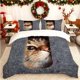 thumbnail image 1 of Cat Probe Printed Duvet Cover Set Bedding Includes Duvet Cover + Two Pillowcases Soft and Breathable Suitable for Home/Guest Rooms All Seasons Ideal for Gifting, 1 of 1