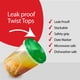 thumbnail image 4 of PLASTICPRO Juego de 6 Contenedores de Almacenamiento de Alimentos con Tapa de Rosca Verde - 32 oz Contenedores Reutilizables para Preparar Comidas - Apto para Congelador y Microondas, 4 of 8
