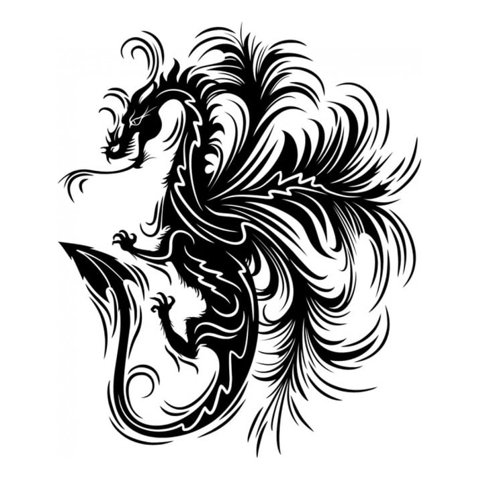 Rienda Libre Graphics - Decomural Dragon Art Fantasy Monster Ws-19149