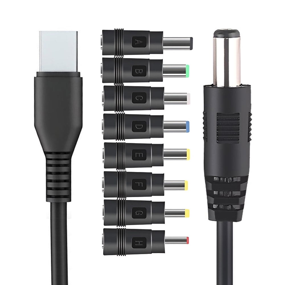Eon - Adaptador Usb 5v A 12v, Multiples Plug De Salida