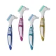 thumbnail image 1 of Paquete de 4 cepillos para dentaduras postizas con cabezales de doble cara para el cuidado de las mismas., 1 of 5