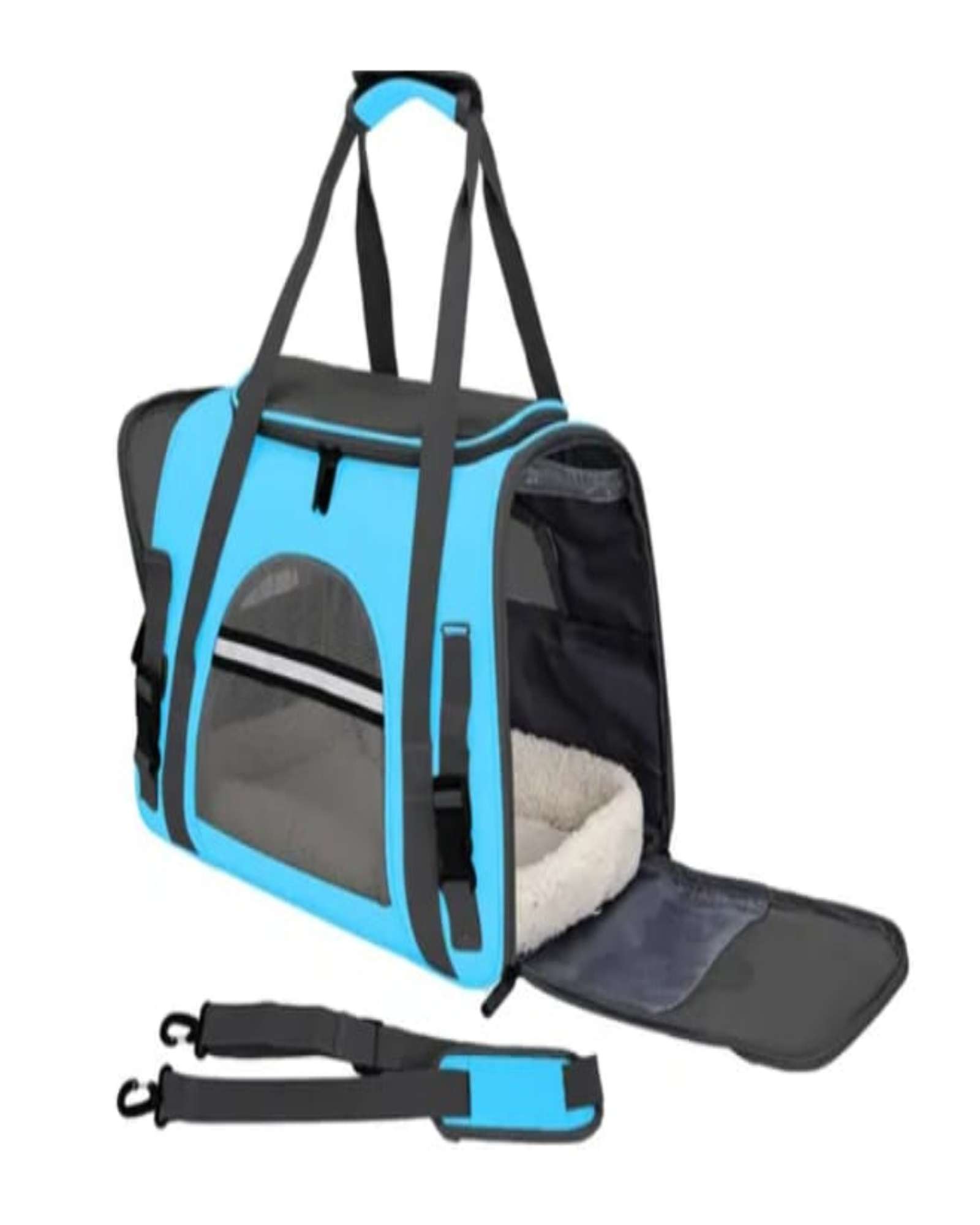 Todo Para El Hogar - Mochila Para Mascota Perro Y Gato Transportador Respirable (Azul)