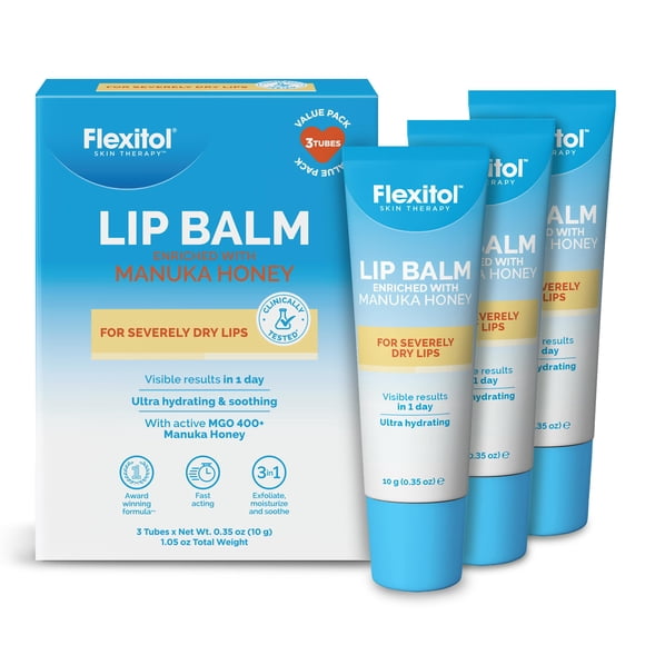 Bálsamo labial Flexitol Intensive Relief con más de 400 mg de miel de manuka