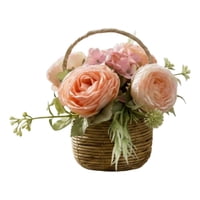 Genérico - Arreglo Floral Artificial Decorativa Adorno Canasta Jhn