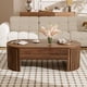 thumbnail image 1 of U-Can 47.2''Lift Top Coffee Table with Hidden Compartment, Partially Assembled Wooden Center Table, Modern Oval Lift Tabletop for Home Living Room(OLD SKU N724P228921D), 1 of 3