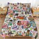 thumbnail image 1 of Bob's Burgers Duvet Cover Set 3 Piece Bedding Set Double Sided Printing Decorative Comforter Cover Set, 1 of 5