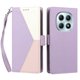 thumbnail image 3 of Funda Cartera Tricolor para Xiaomi Xiaomi Poco M8 5G con Ranuras, Morado, 3 of 6