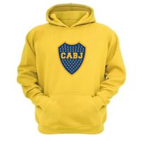 Genérico - Poleron Canguro Boca Juniors Amarillo Talla Xl Unisex