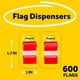 thumbnail image 2 of Banderitas Post-it 3M rojas 1 in pack 12 dispensers, 2 of 3