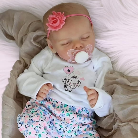 Muñeca Reborn JIZHI Relike Girl de 43 cm con kit de alimentación para mayores de 3