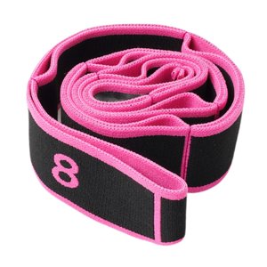 Ioensy - Correa Elástica Cinturón De Estiramiento De Yoga Segmentado Para Gimnasia Adultos Taekwondo Negro