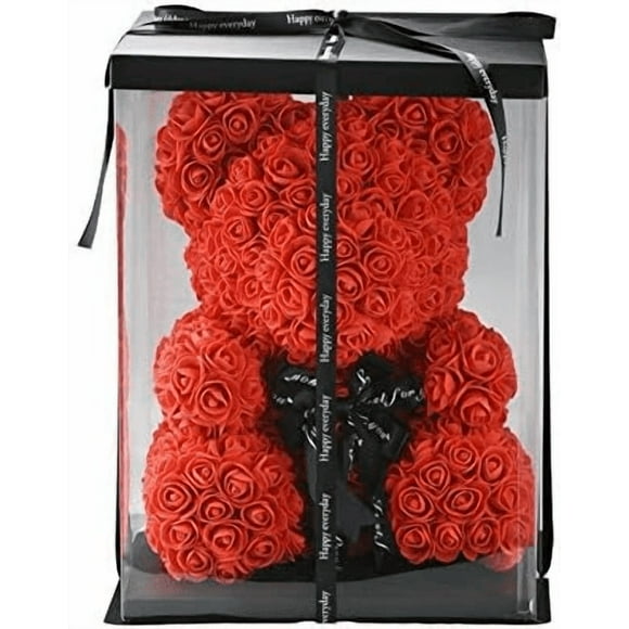 Oso Petalos De Rosa San Valentin Rojo
