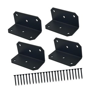 Magideal - L Soporte De 90 Grados De Esquina Con Conector De Esquina De Servicio Pesado Para Proyectos De Bricolaje Estante De Estantería Gabinete De Carpintería 4 Set