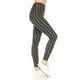 thumbnail image 4 of Saronite Leggings de Yoga de Cintura Alta con Estampado de Pata de Gallo, de Largo Completo y Banda de 5 Pulgadas (para Mujer), 4 of 5