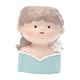 thumbnail image 1 of Estatua De Maceta Con Cabeza De Niña, Pequeña Figura De Resina, Adorno Para Macetas Con Cara De Pulpo, 1 of 3