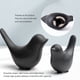 thumbnail image 2 of Adornos decorativos Notakia Small Birds, cerámica negra, 2 unidades, 2 of 9
